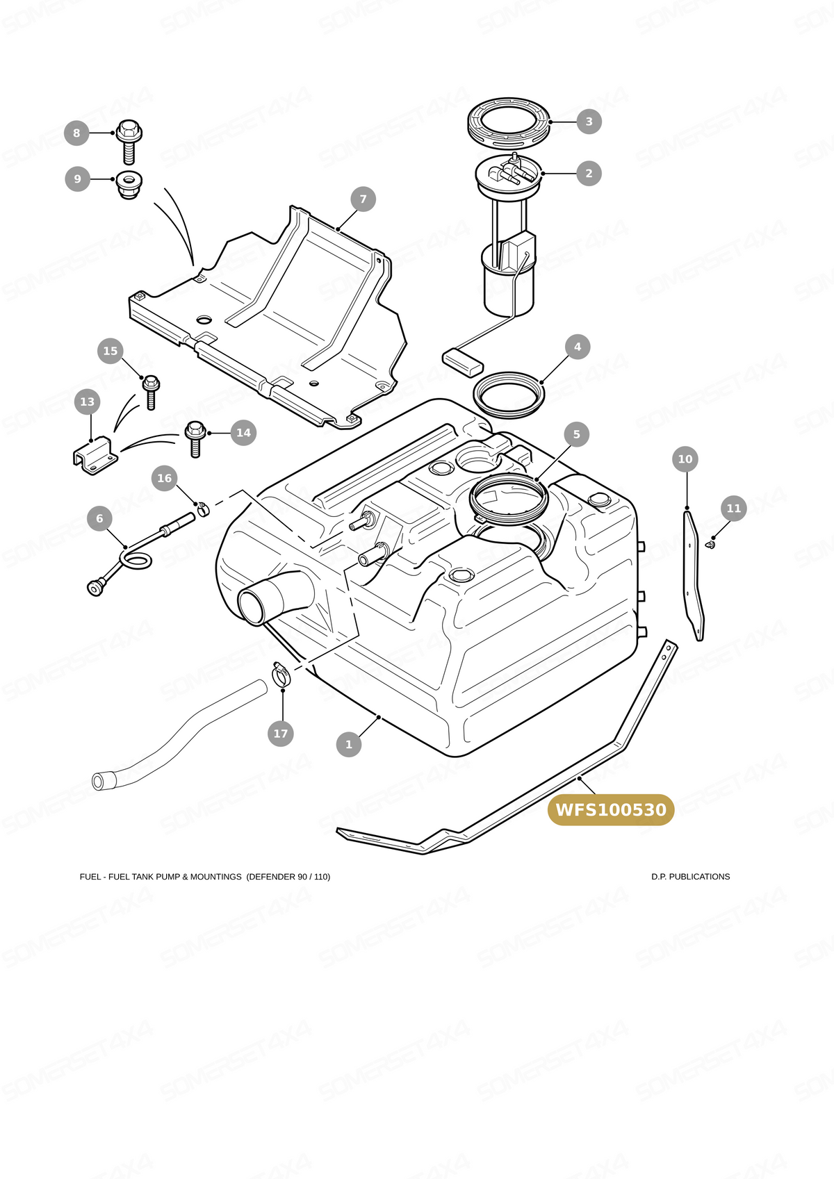 WFS100530 STRAP ASSY - FUEL From ALLMAKES