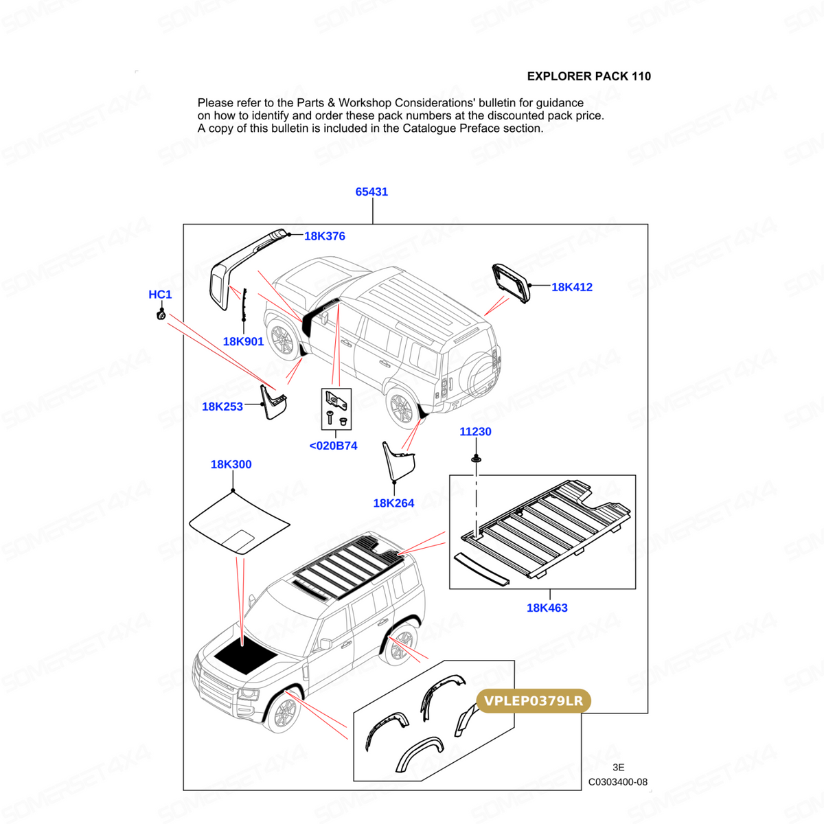 VPLEP0379LR GENUINE LAND ROVER - KIT - BODY STYLING