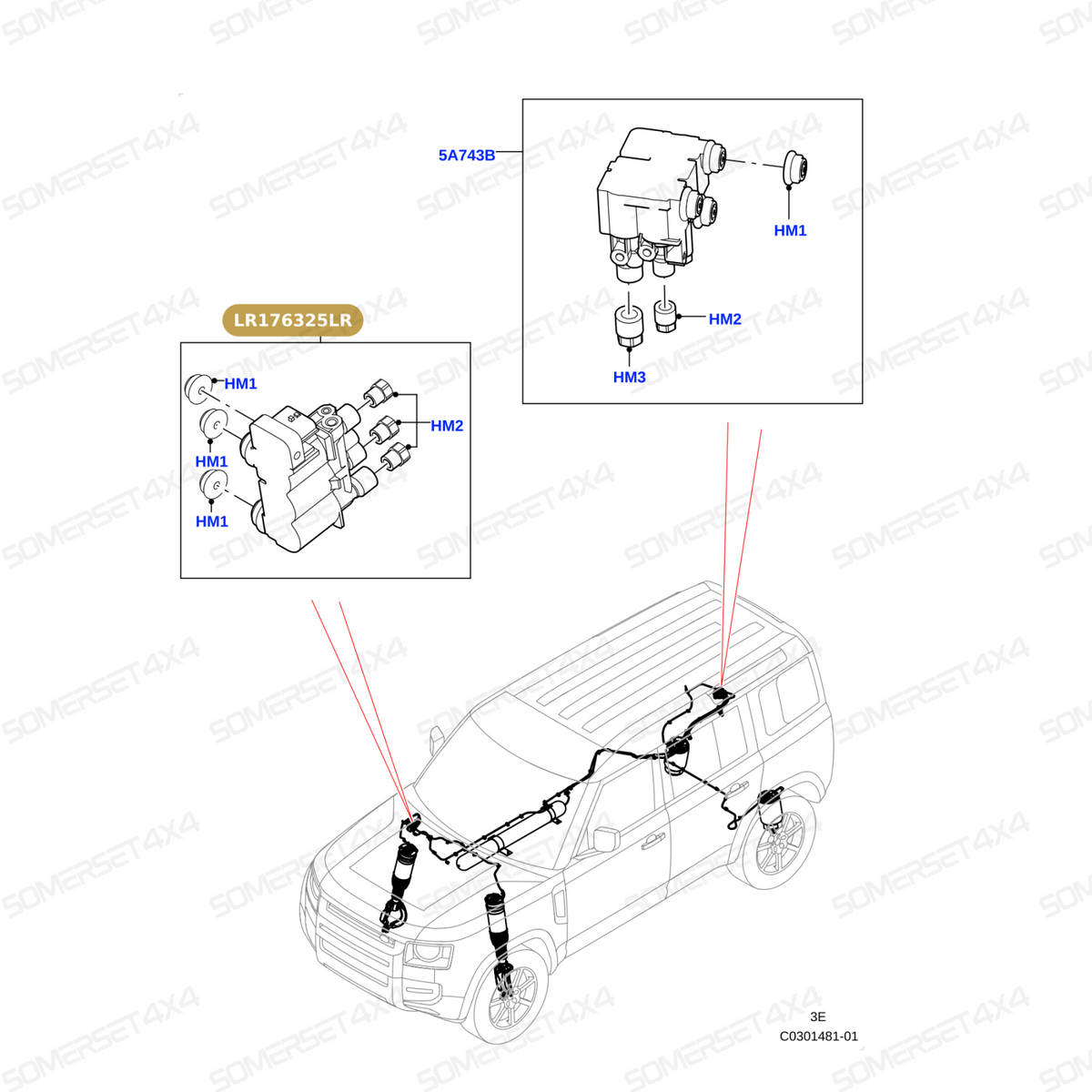 LR176325LR GENUINE LAND ROVER - VALVE - LEVELLING
