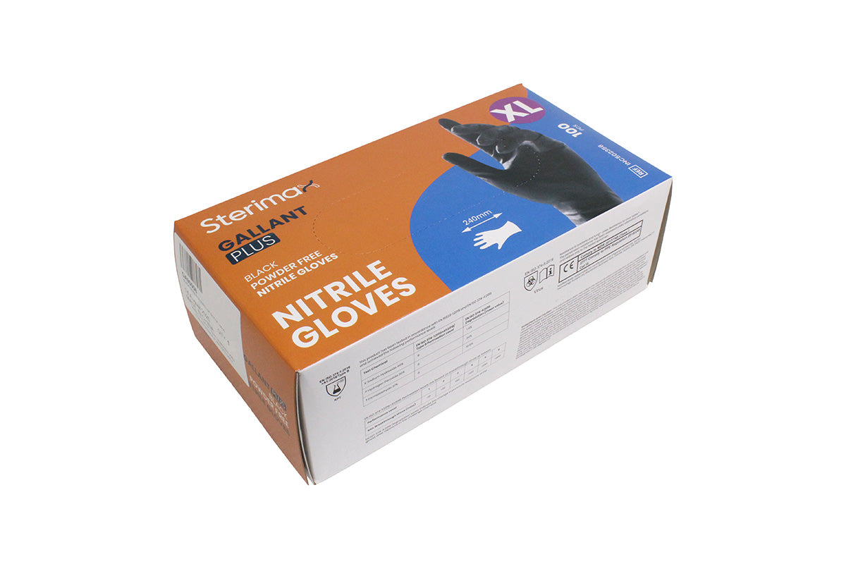 GA90006 LAND ROVER - BLACK NITRILE GLOVES LGE BOX OF 100 XL