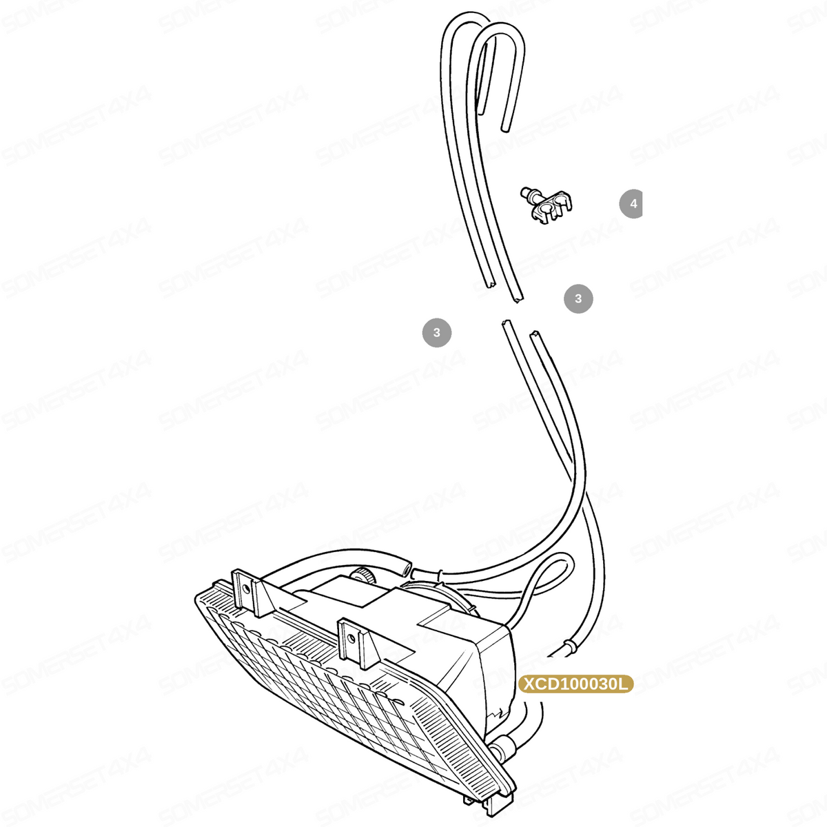 XCD100030L LAND ROVER - BULB HEADLAMP H1 55W - RR P38 - D2 From NEOLUX