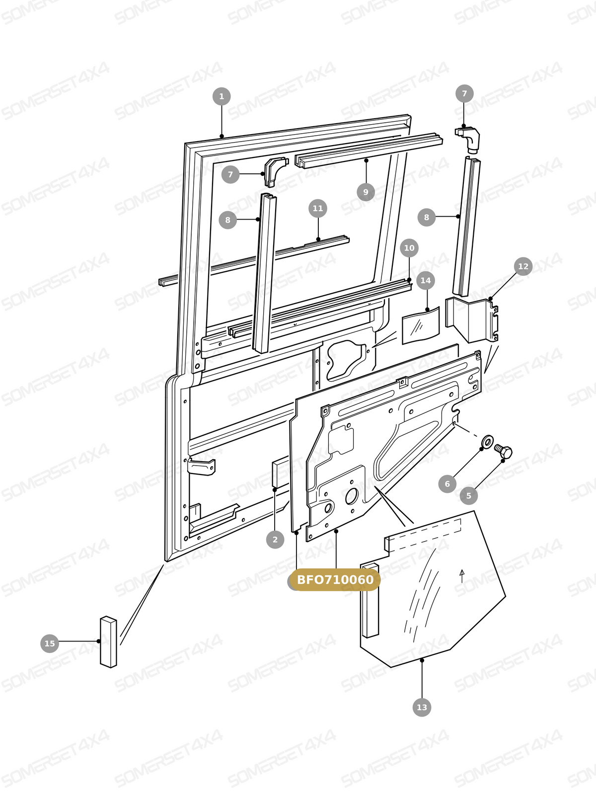BFO710060 LAND ROVER - PANEL ASSY-INNER From ALLMAKES