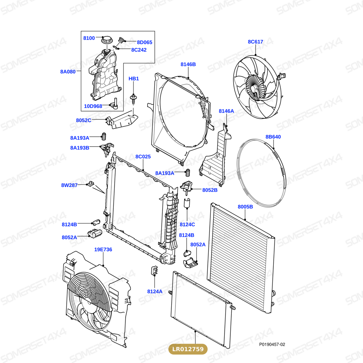 LR012759 LAND ROVER - RADIATOR ASSY From ALLMAKES
