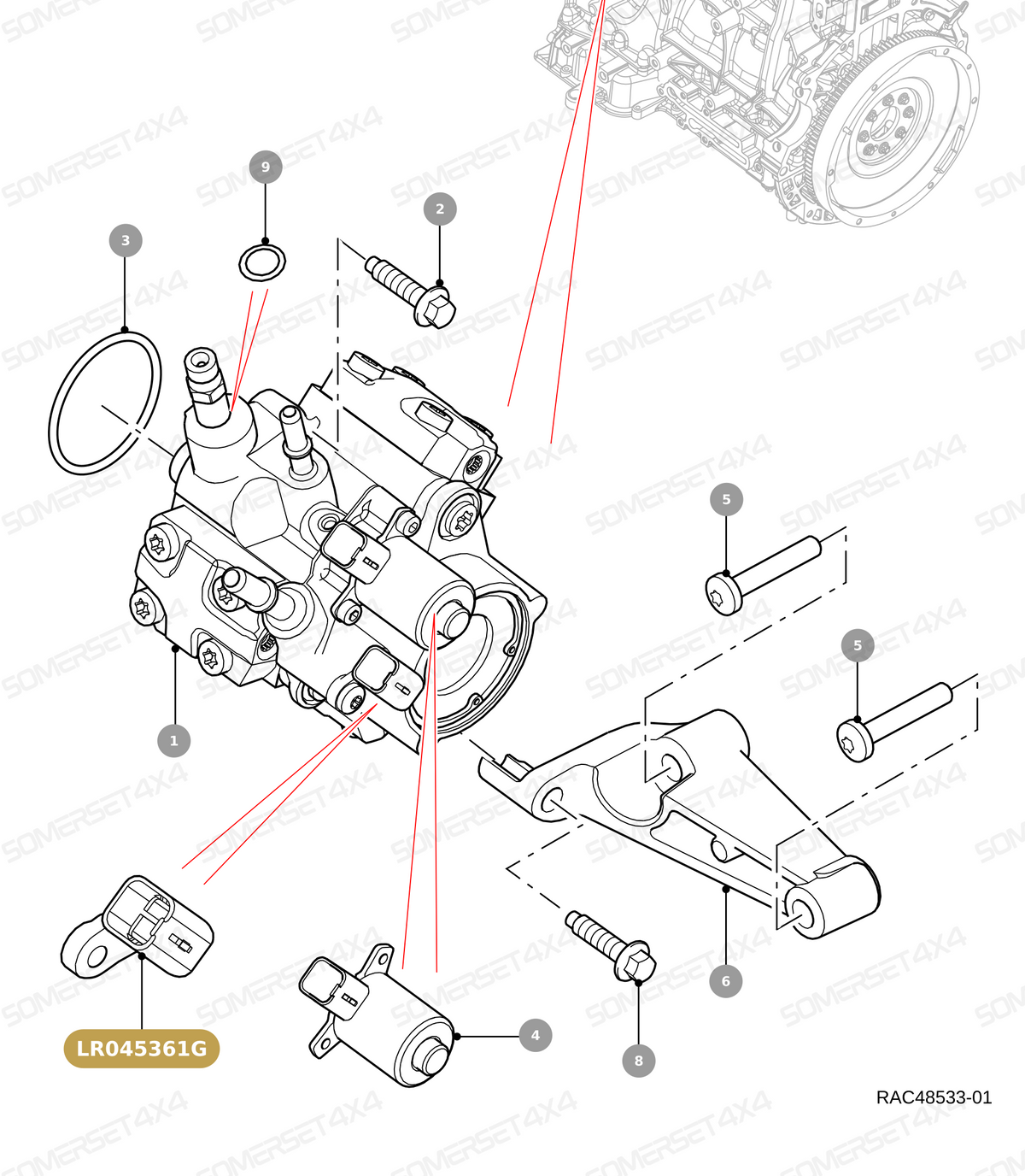 LR045361G LAND ROVER - SENSOR - FUEL TEMPERATUR From OEM