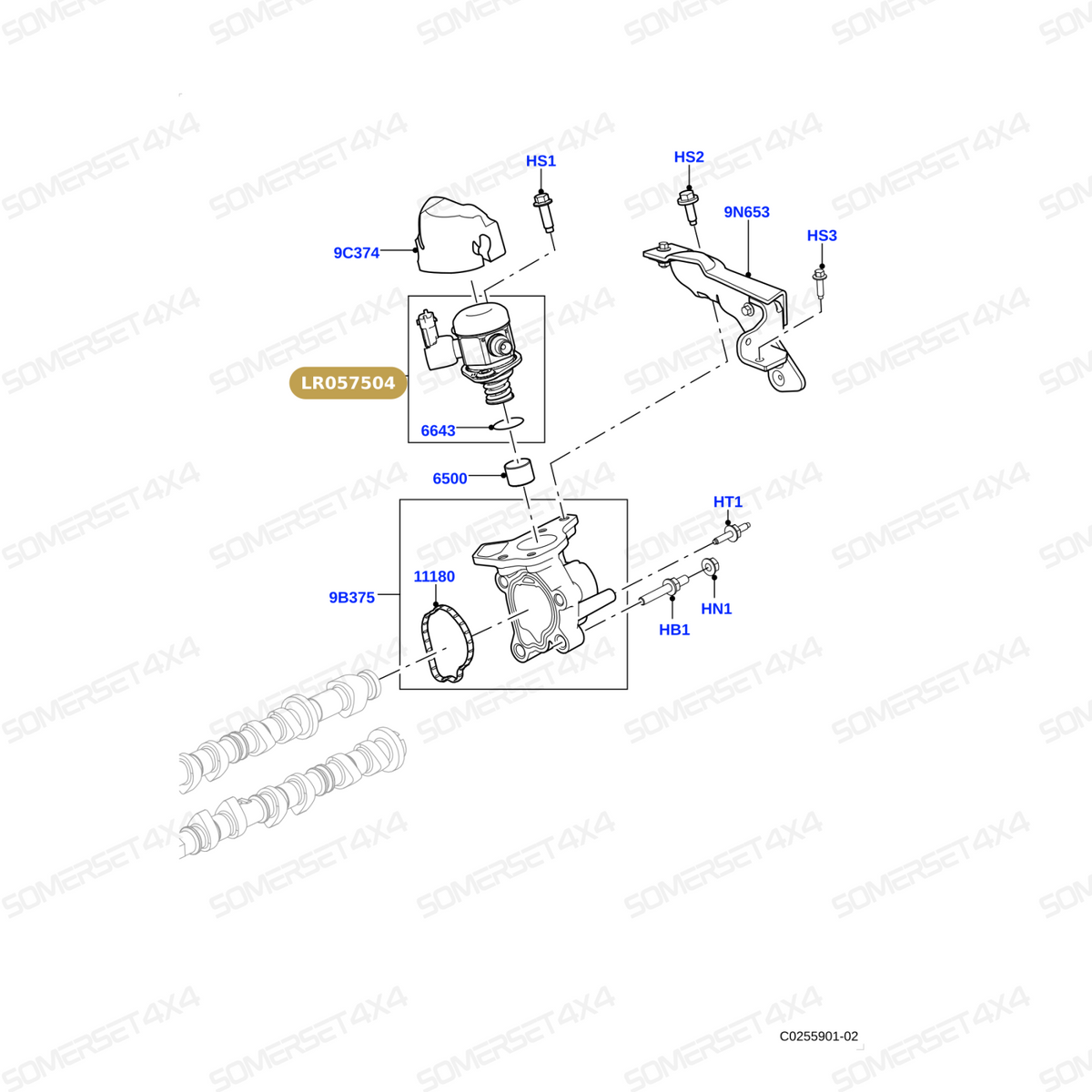 LR057504 LAND ROVER - FUEL PUMP From BOSCH