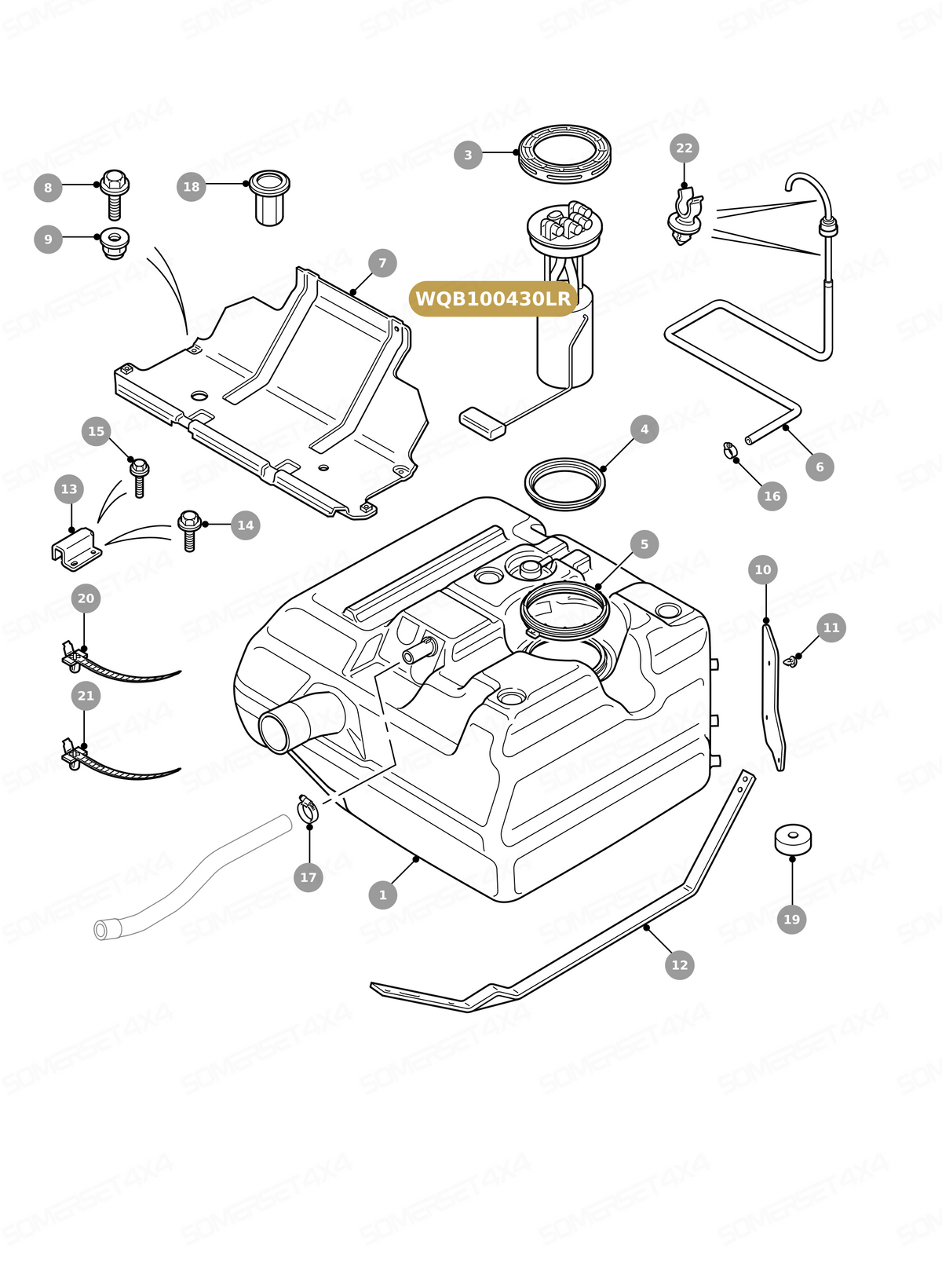 WQB100430LR GENUINE LAND ROVER - PUMP - FUEL