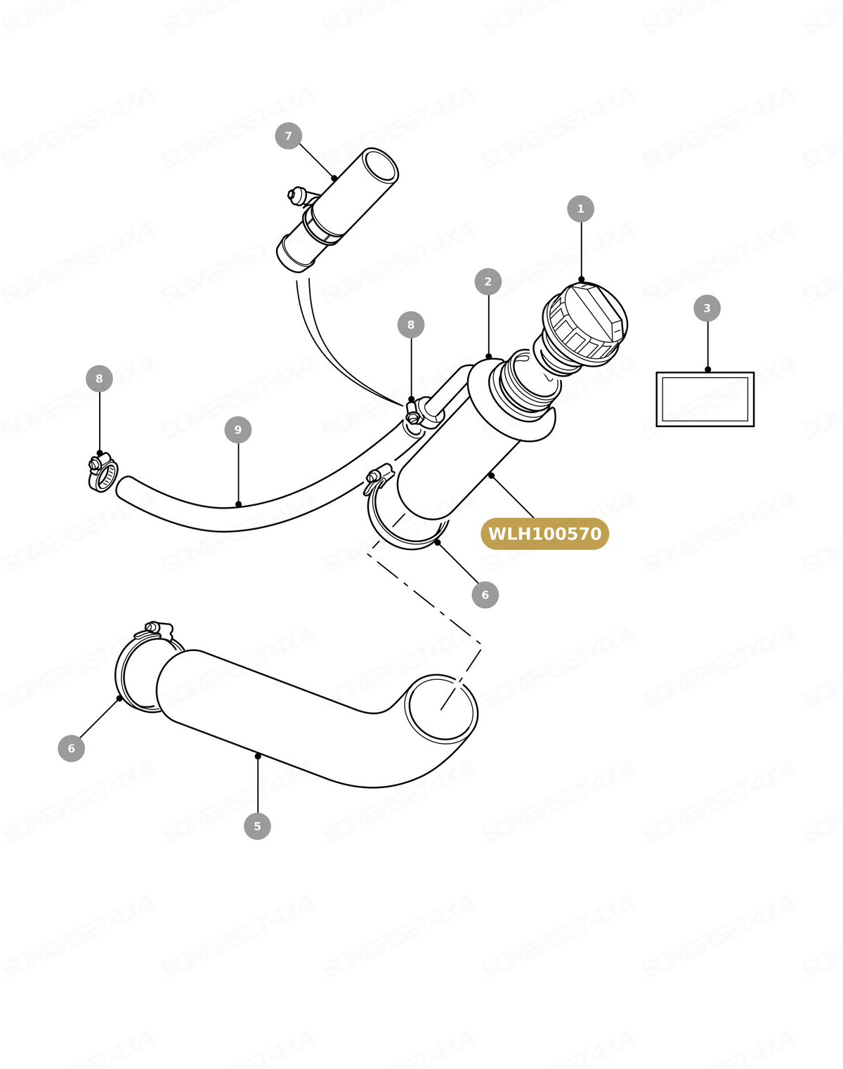 WLH100570 HOSE FUEL PIPE From ALLMAKES