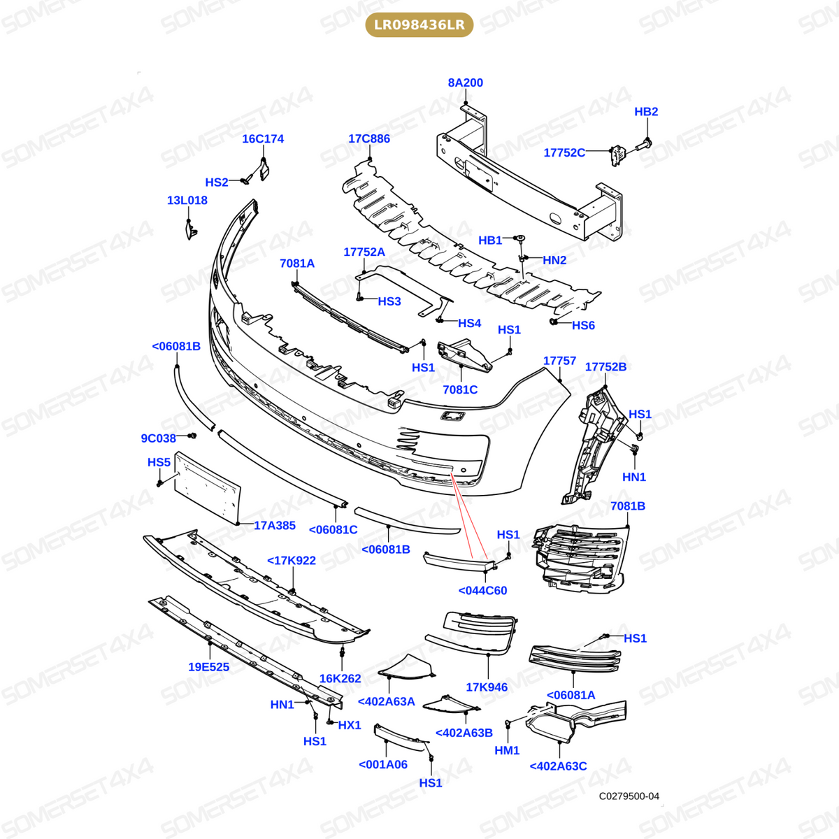 LR098436LR GENUINE LAND ROVER - DEFLECTOR - AIR