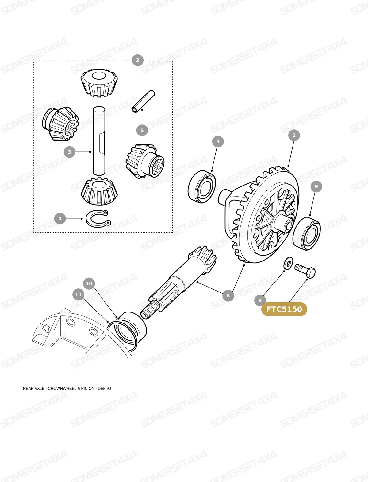 FTC5150 LAND ROVER - BOLT From PR2 ALLMAKES OE