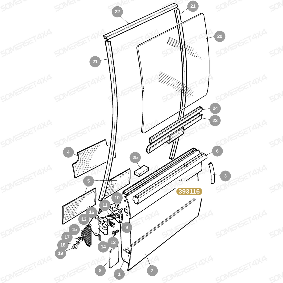 393116 LAND ROVER - EDGE CLIP - S TYPE DELTA SEAL BLACK - RRC -ALL From PR2 ALLMAKES OE