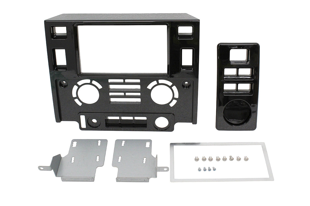 GA2608 PIANO BLACK PUMA DOUBLE DIN UNIT FASCIA
