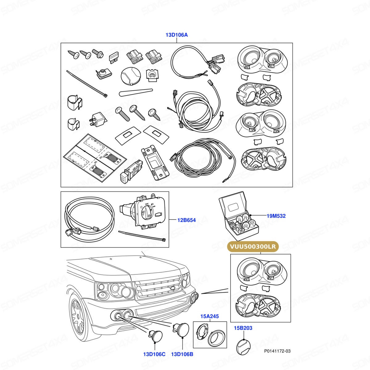 VUU500300LR GENUINE LAND ROVER - BRACKET