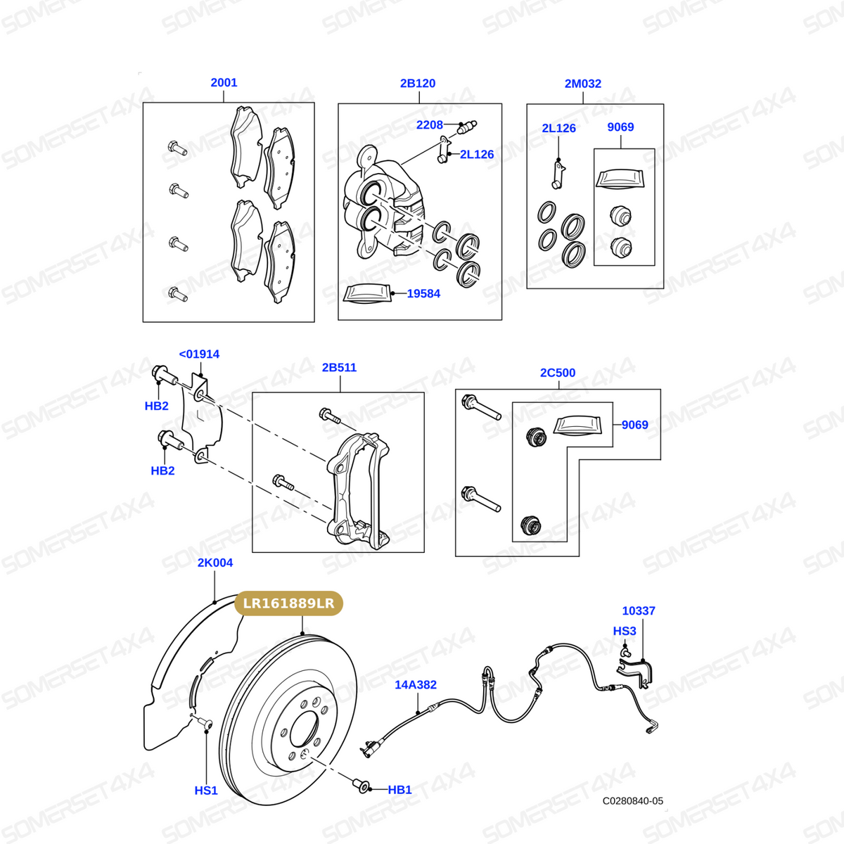 LR161889LR GENUINE LAND ROVER - DISC - BRAKE