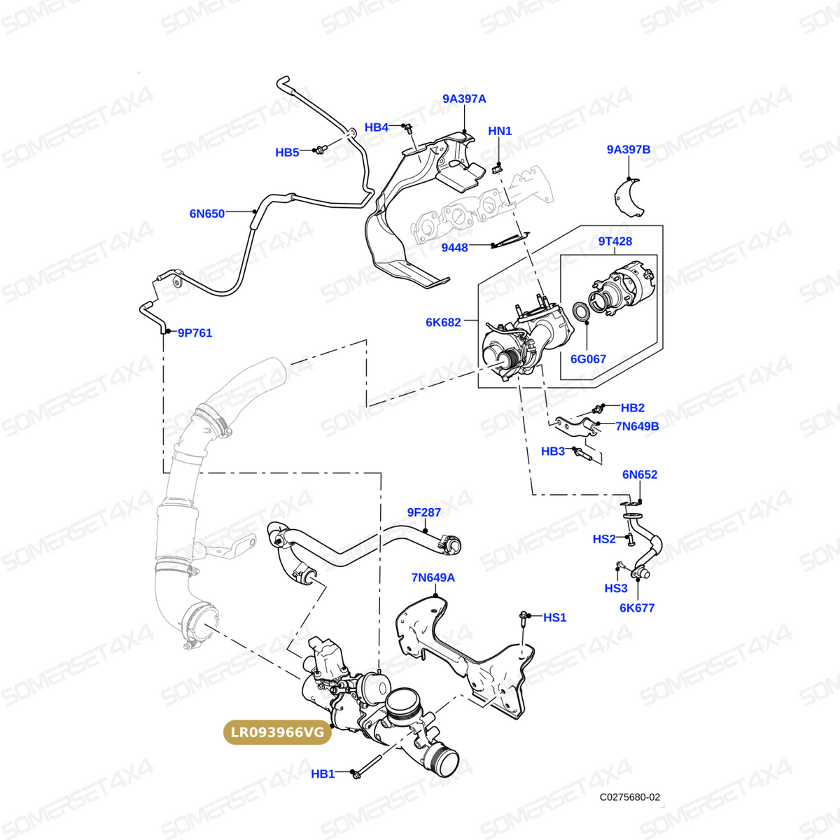 LR093966VG LAND ROVER - VALVE SOLENOID DIVERTER From PIERBURG
