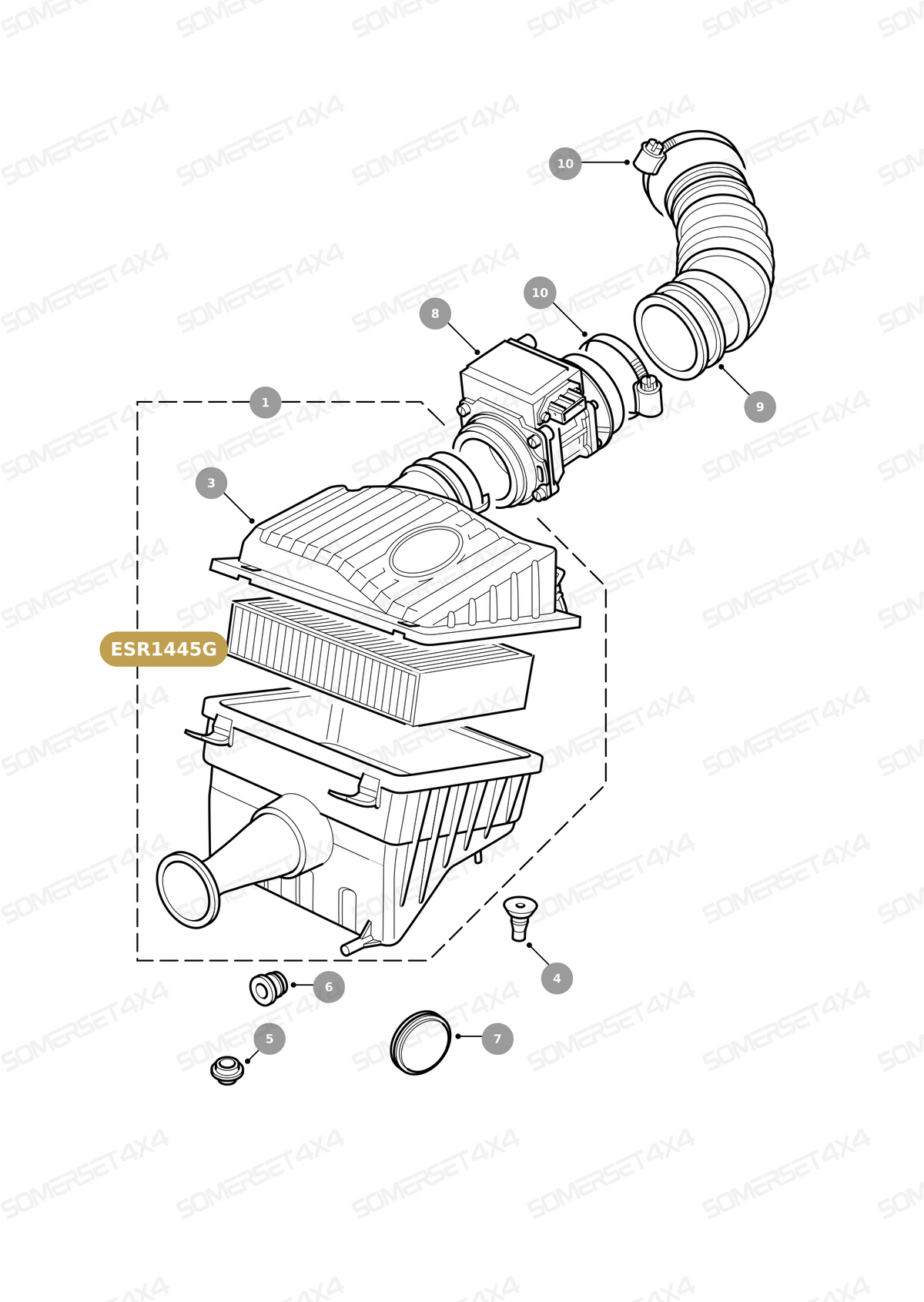 ESR1445G LAND ROVER - AIR FILTER From COOPERS