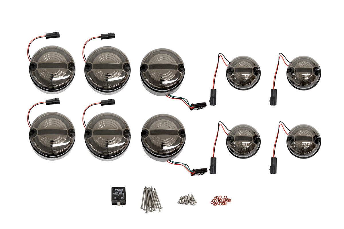 TF31040 95MM SMOKED HALO & BAR LED LIGHT KIT