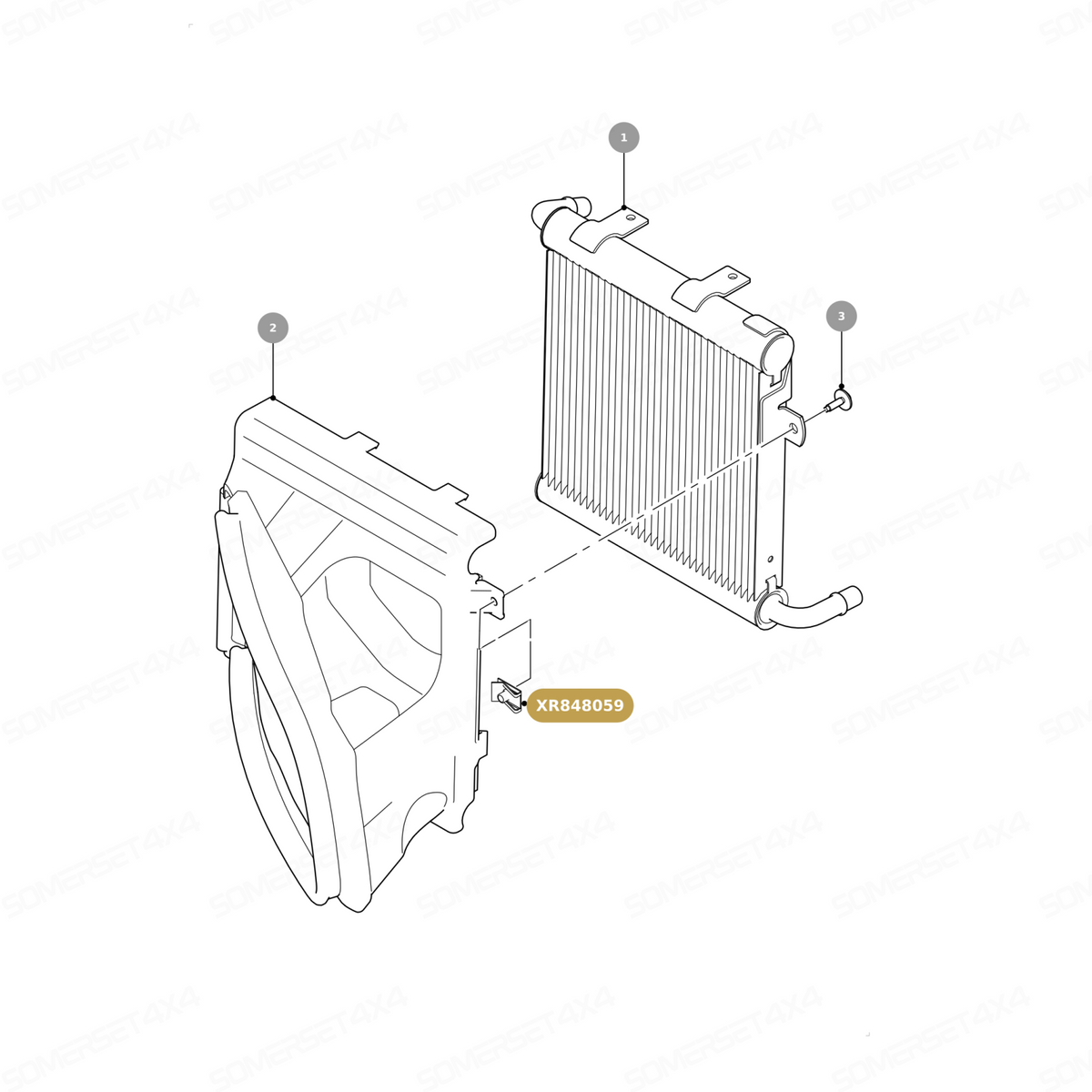 XR848059 GENUINE JAGUAR - NUT-U-SPRING