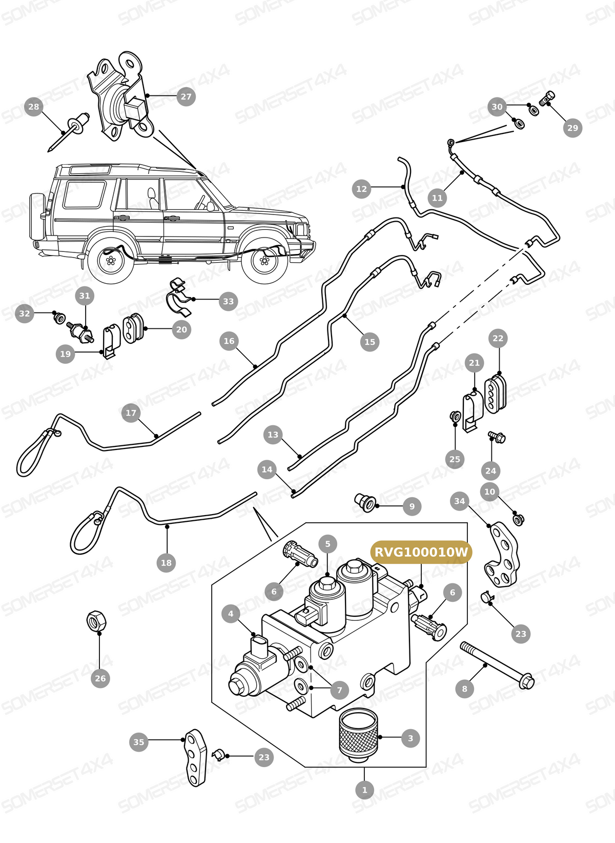 RVG100010W LAND ROVER - TRANSDUCER - ACEP - ACE VALVE From BWI