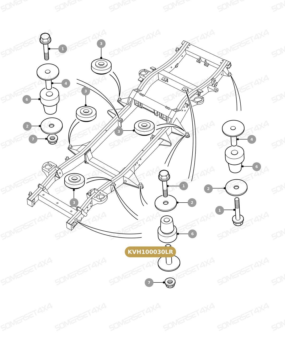 KVH100030LR GENUINE LAND ROVER - TUBE