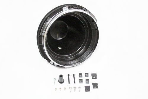 GHB100 LAND ROVER - BOWL - HEADLAMP - FRONT - 7 INCH + CHROME RING - Suitable for Defender 1983-2006, Series 3 From WIPAC