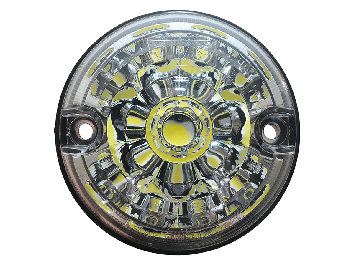 LR048189LEDCL LAND ROVER - 73mm clear LED side light for Defenders