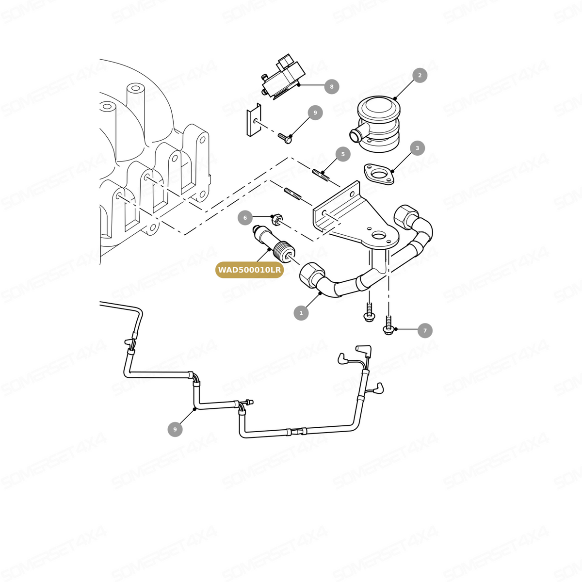 WAD500010LR GENUINE LAND ROVER - CONNECTOR