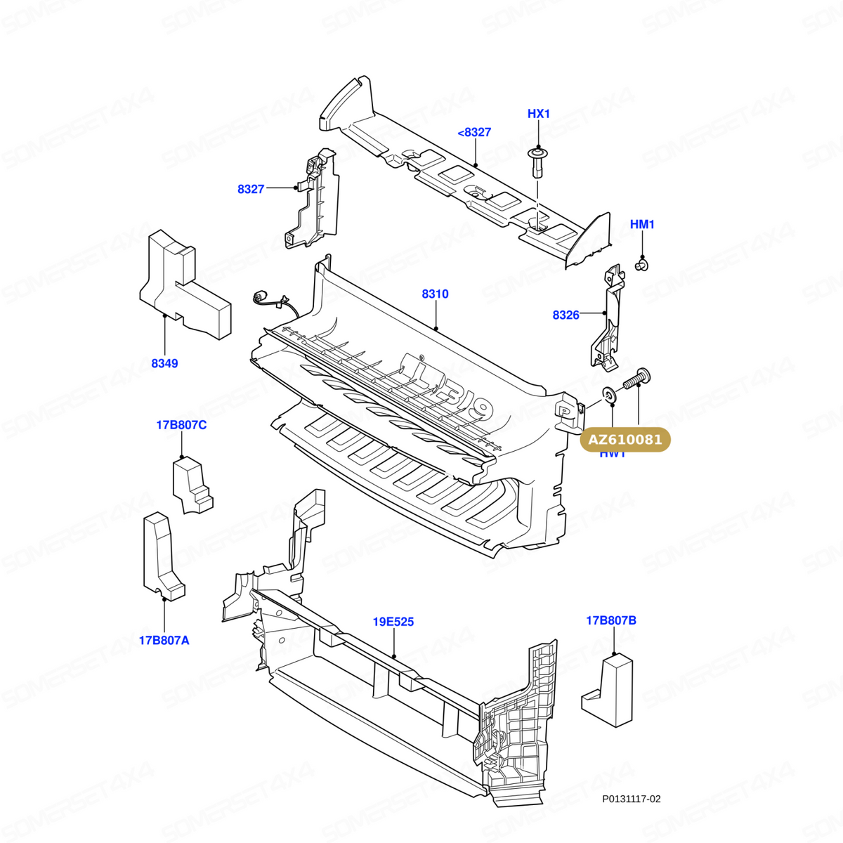 AZ610081 LAND ROVER - SCREW - DEF From PR2 ALLMAKES