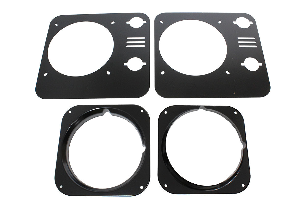 TF274 LAND ROVER - HEADLAMP BEZELS SLOTTED PAIR