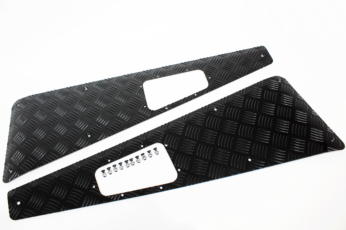 TF8232 LAND ROVER - WING TOPS-CHEQ PLATE - BLACK - 07 ON From TERRAFIRMA