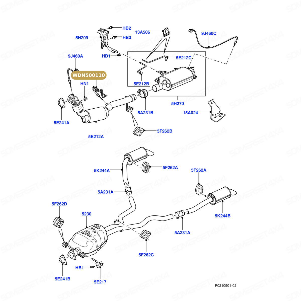WDN500110 LAND ROVER - EGT SENSOR From AUTOTEC