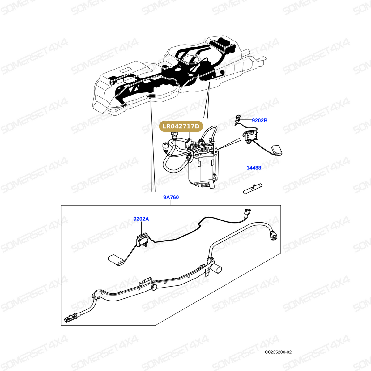 LR042717D LAND ROVER - MODULE - ENGINE FUEL From DELPHI