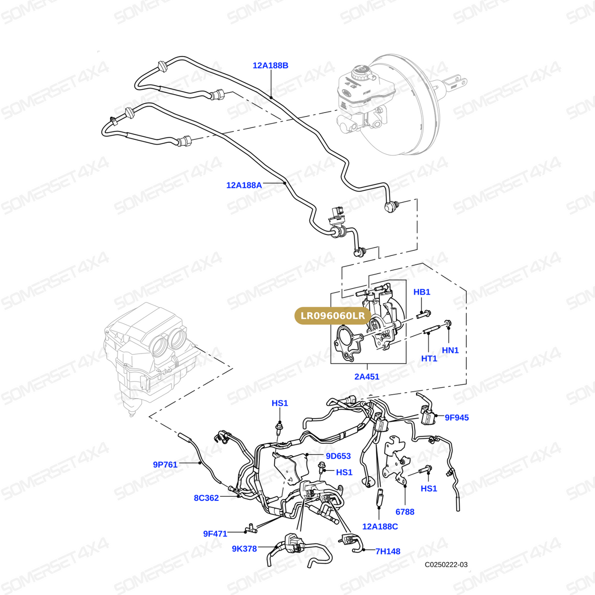 LR096060LR GENUINE LAND ROVER - GASKET - VACUUM PUMP