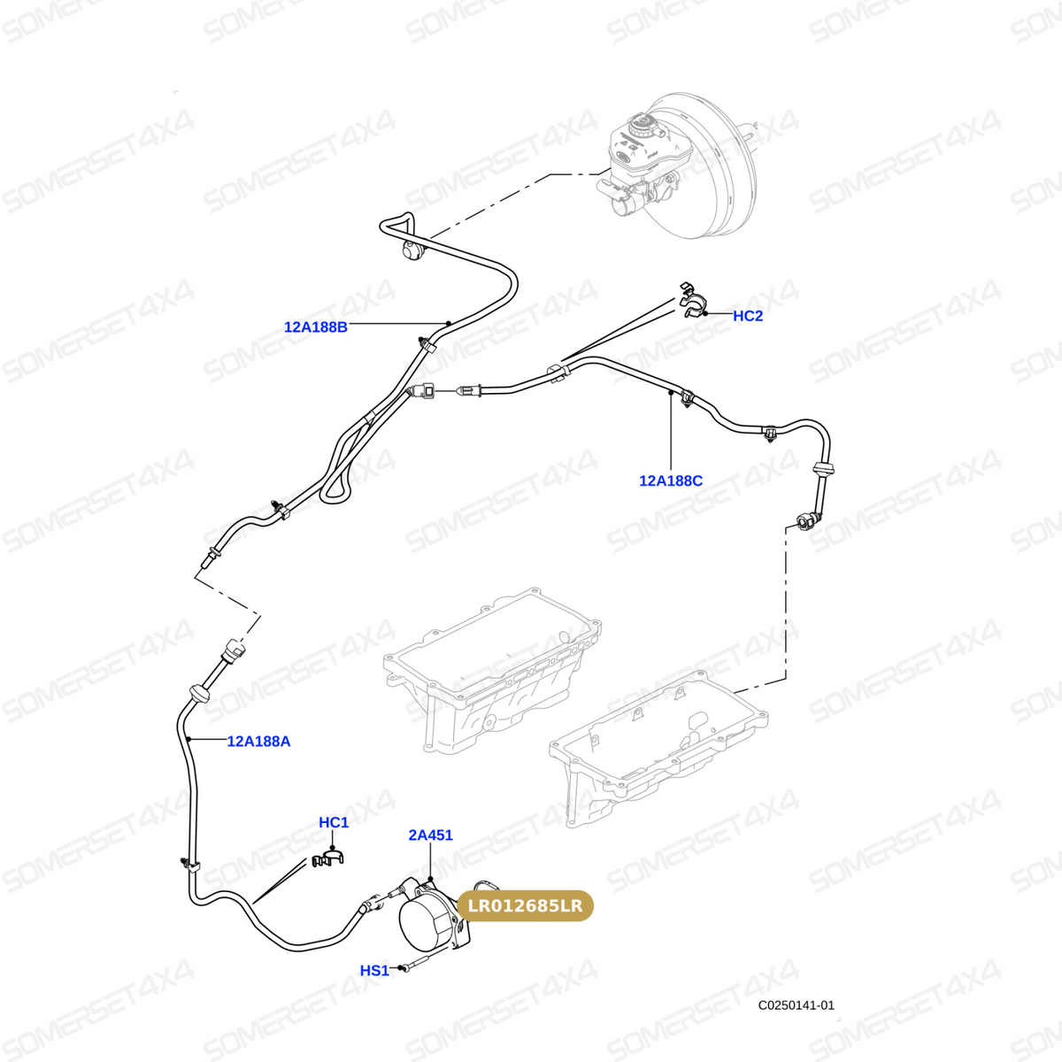 LR012685LR GENUINE LAND ROVER - SEAL - VACUUM PUMP