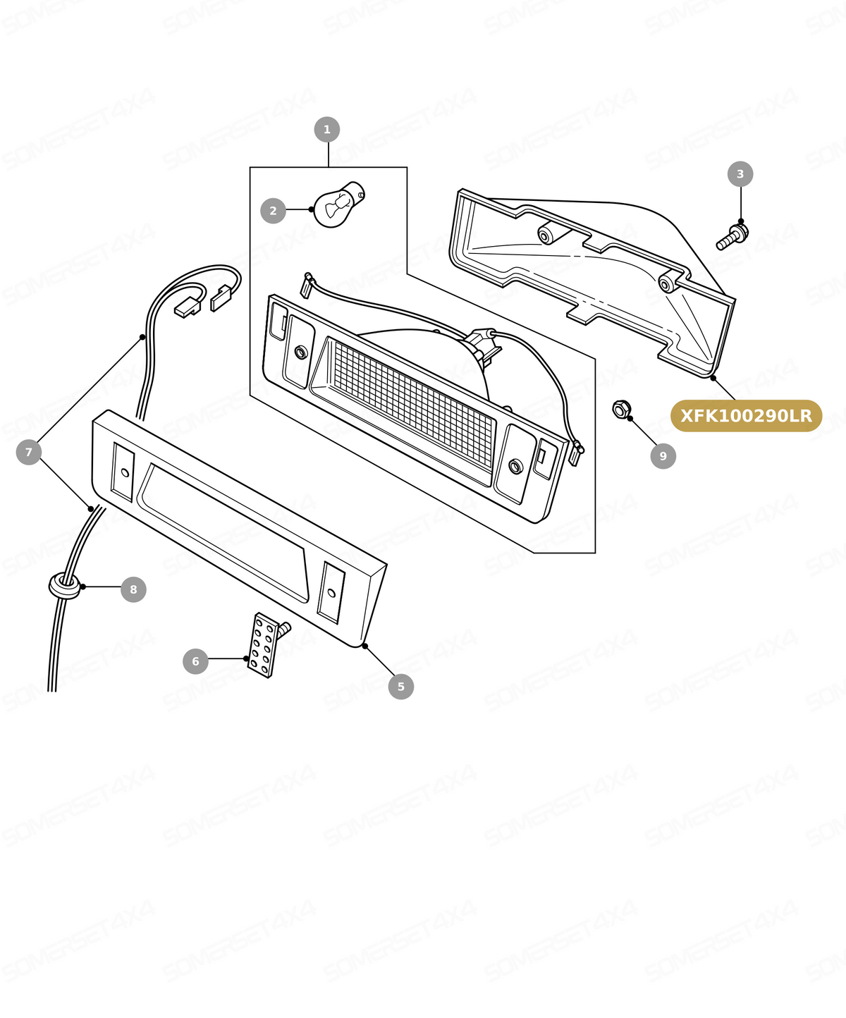 XFK100290LR GENUINE LAND ROVER - COVER
