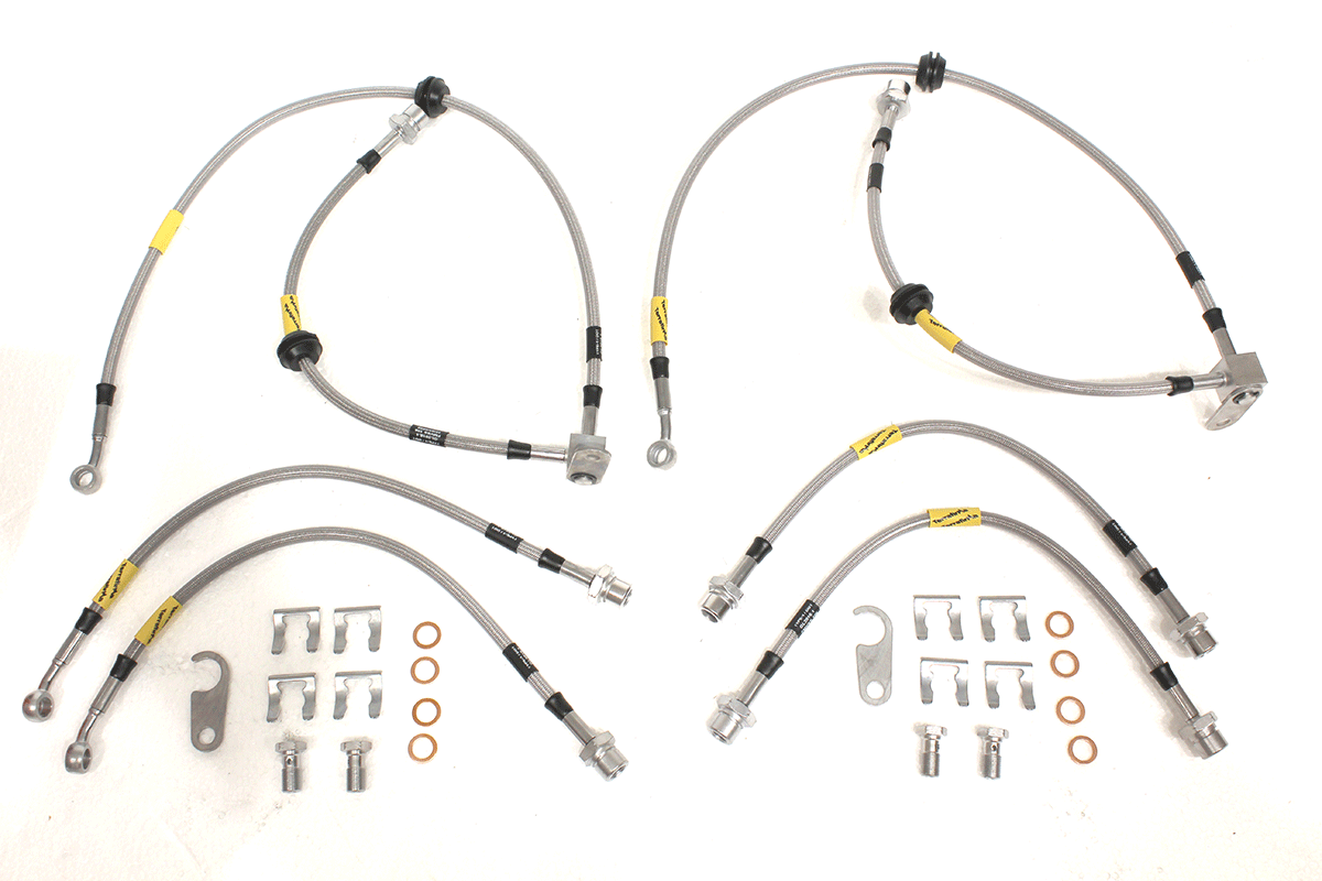 TF651GD LAND ROVER - GOODRIDGE BRAKE HOSE KIT - +2"
