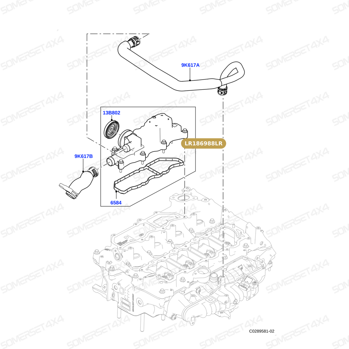 LR186988LR GENUINE LAND ROVER - Cover - Breather