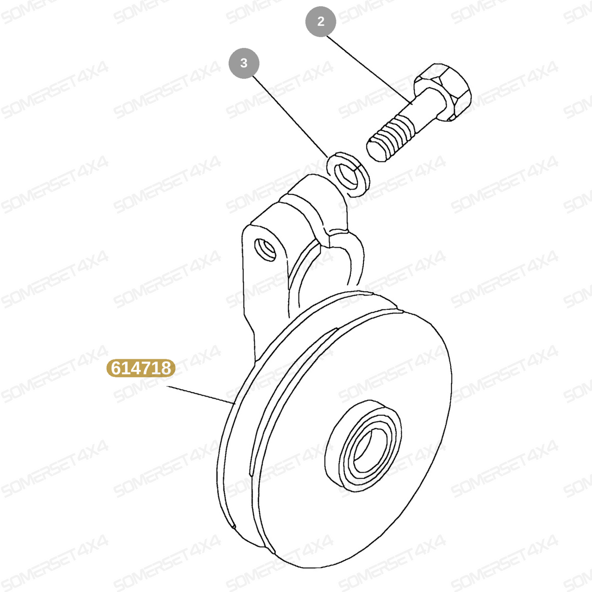 614718 LAND ROVER - PULLEY From ALLMAKES