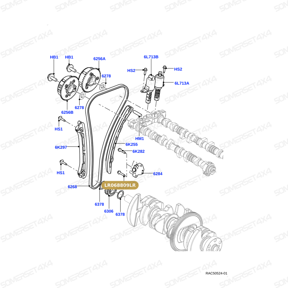 LR068809LR GENUINE LAND ROVER - Bolt