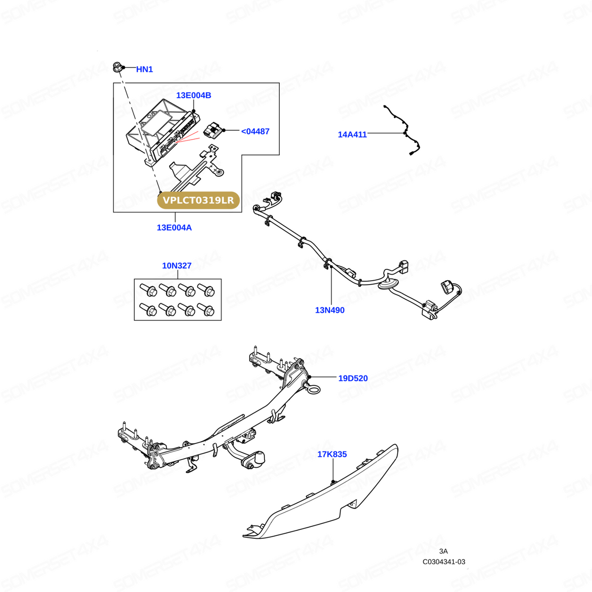 VPLCT0319LR GENUINE LAND ROVER - Bracket
