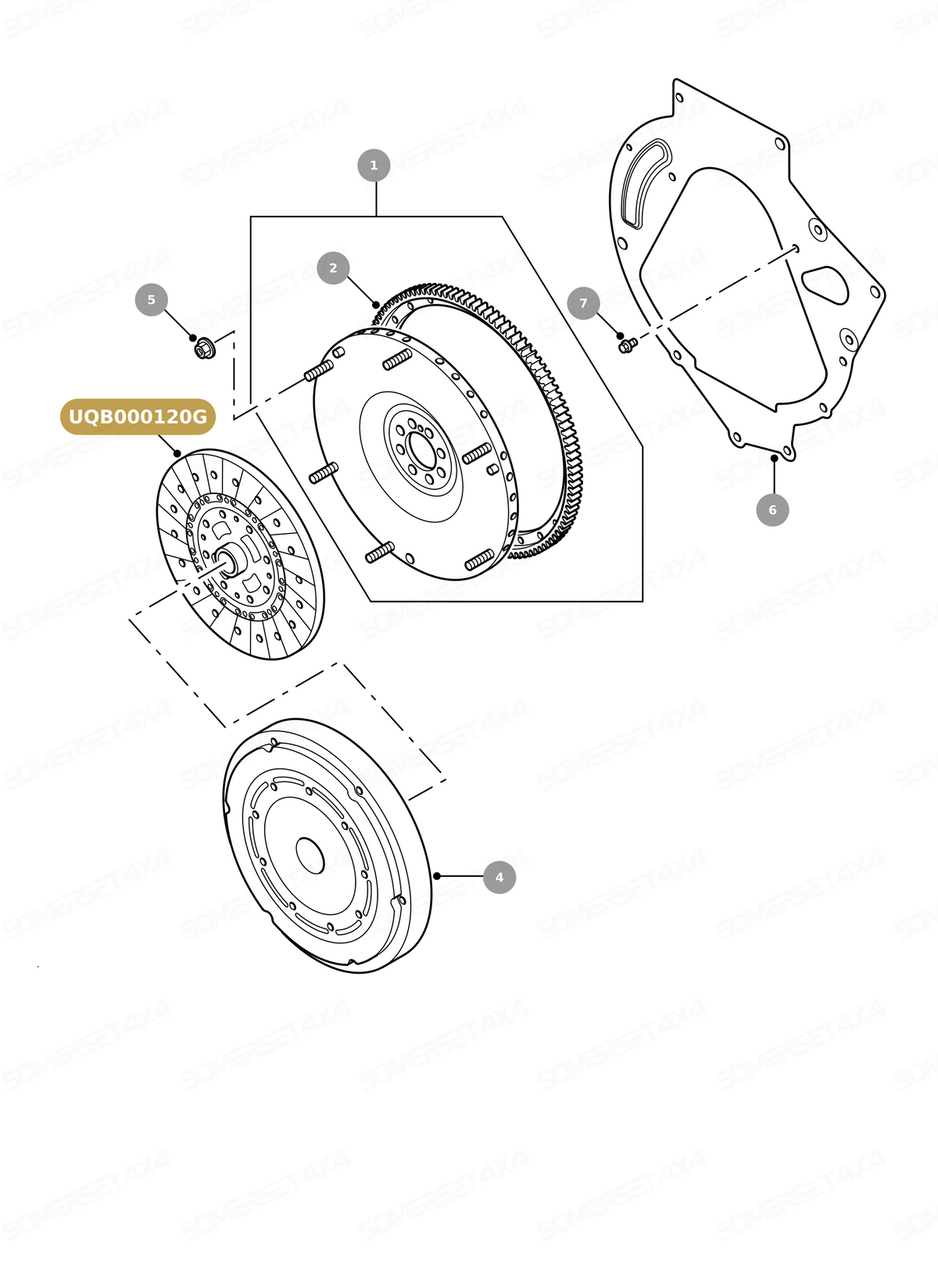 UQB000120G LAND ROVER - CLUTCH PLATE From VALEO