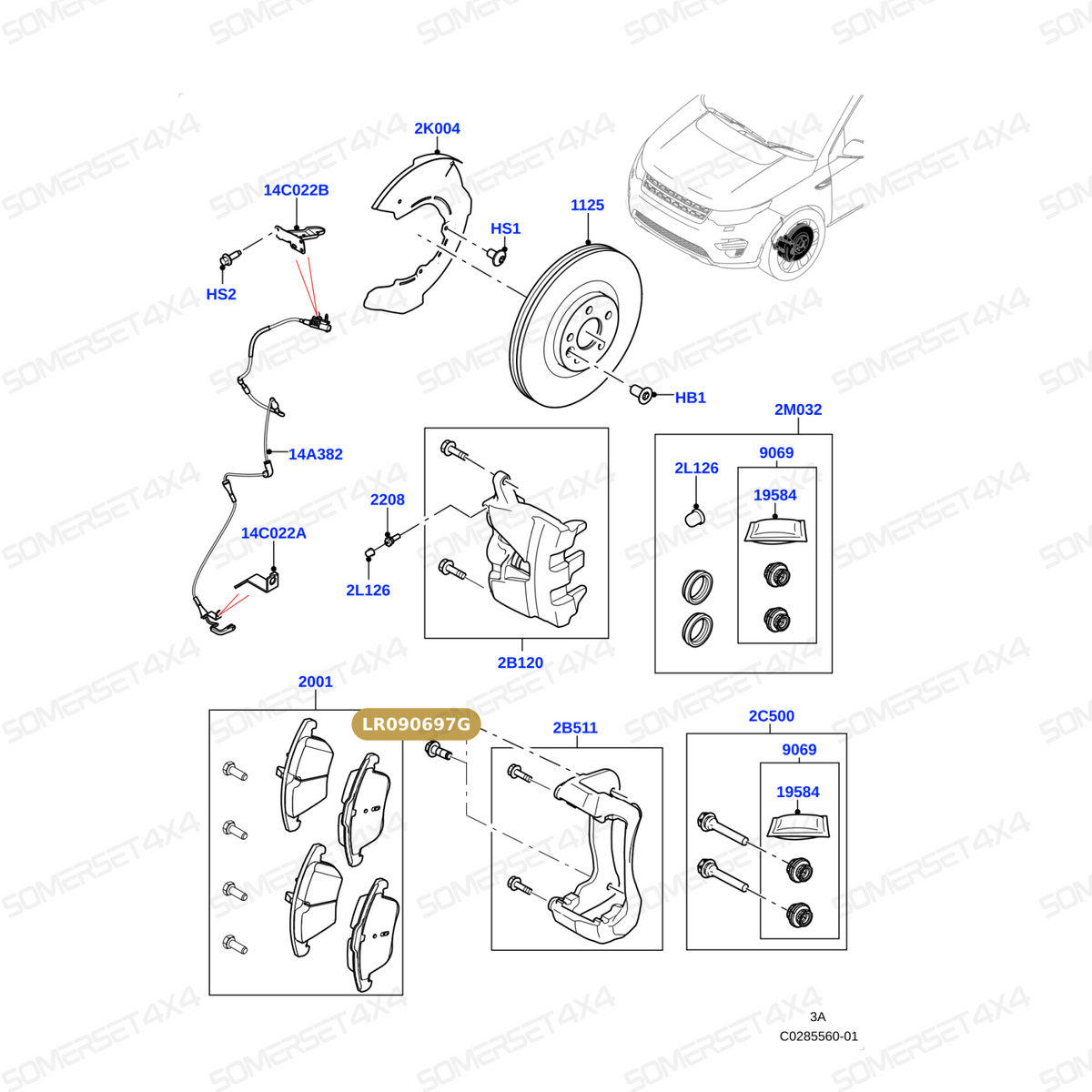 LR090697G LAND ROVER - BOLT From PR2 ALLMAKES OE