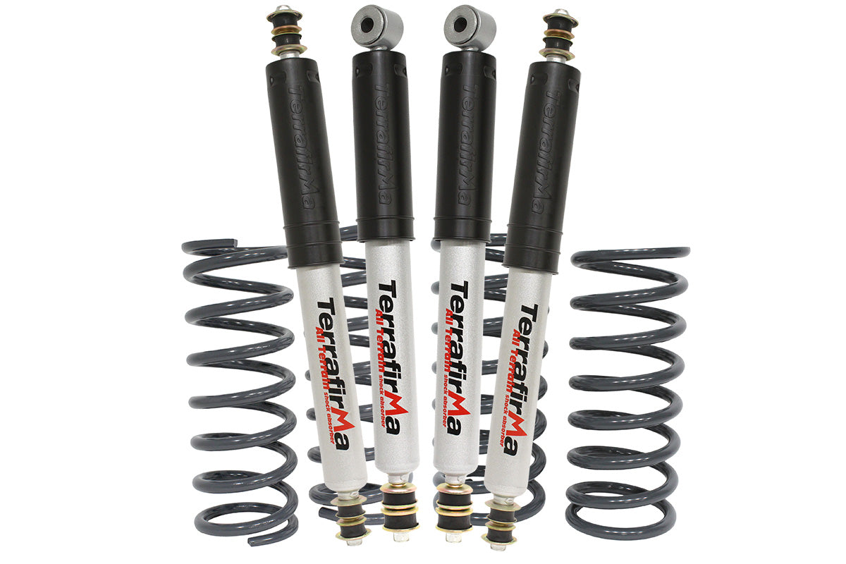 TF199 LAND ROVER - TERRAFIRMA LAND ROVER - Standard ride height heavy load suspension kit Defender 110 All Terrain shocks