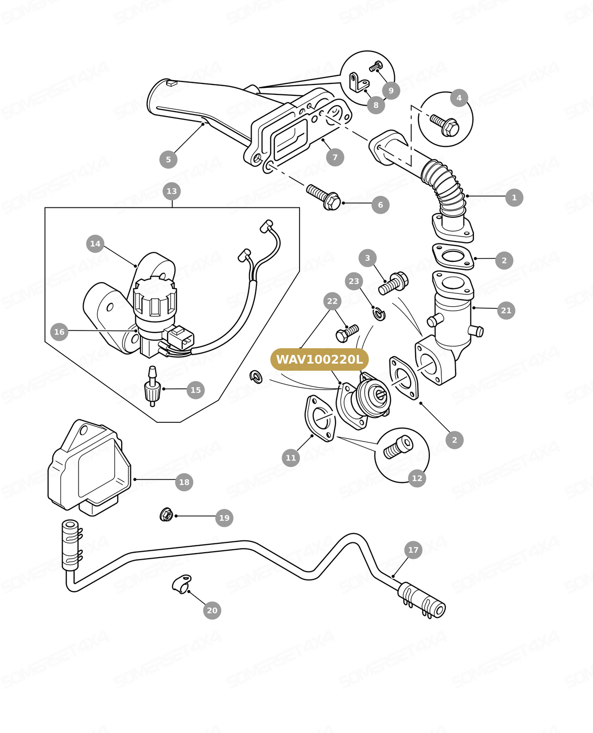 WAV100220L VALVE - EGR From ALLMAKES