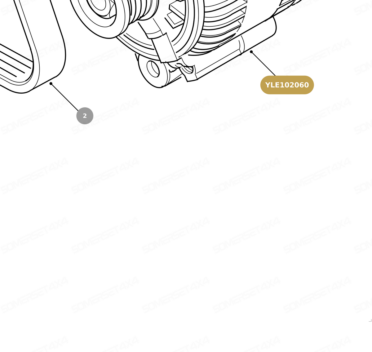 YLE102060 LAND ROVER - ALTERNATOR ASSY From DENSO