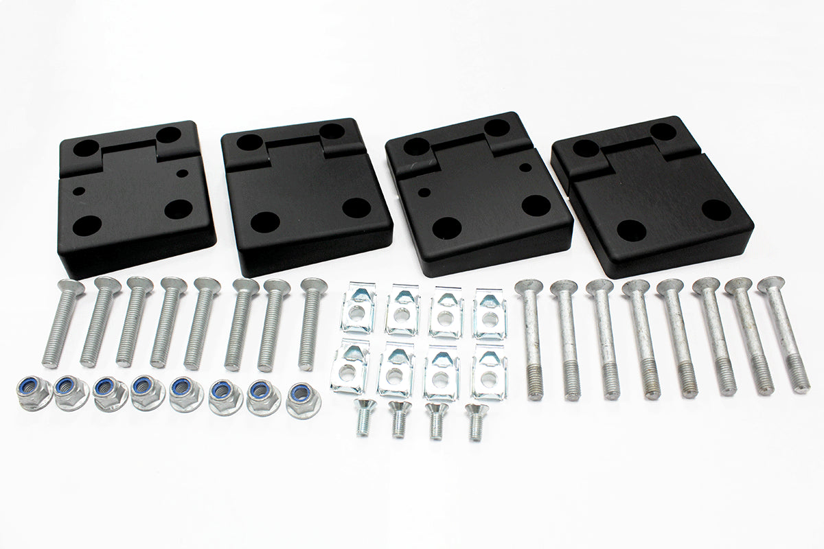 GA1305 LAND ROVER - DEFENDER FRONT DOOR HINGES ANODISED BLACK
