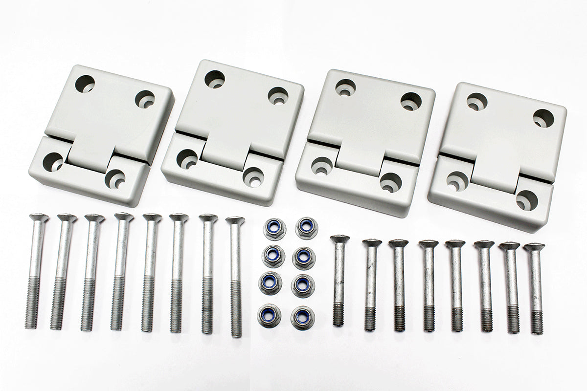 GA1309 LAND ROVER - DEFENDER DOOR HINGES 2ND ROW ALUMINIUM