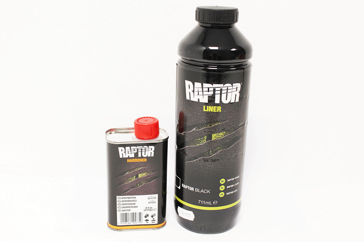 GA6497 LAND ROVER - RAPTOR 750ML KIT BLACK (INC HARDENER) From RAPTOR
