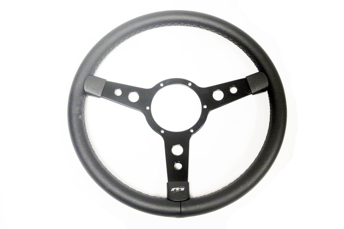 GI005 LAND ROVER - Defender 15 inch 3 spoke black vinyl covered steering wheel