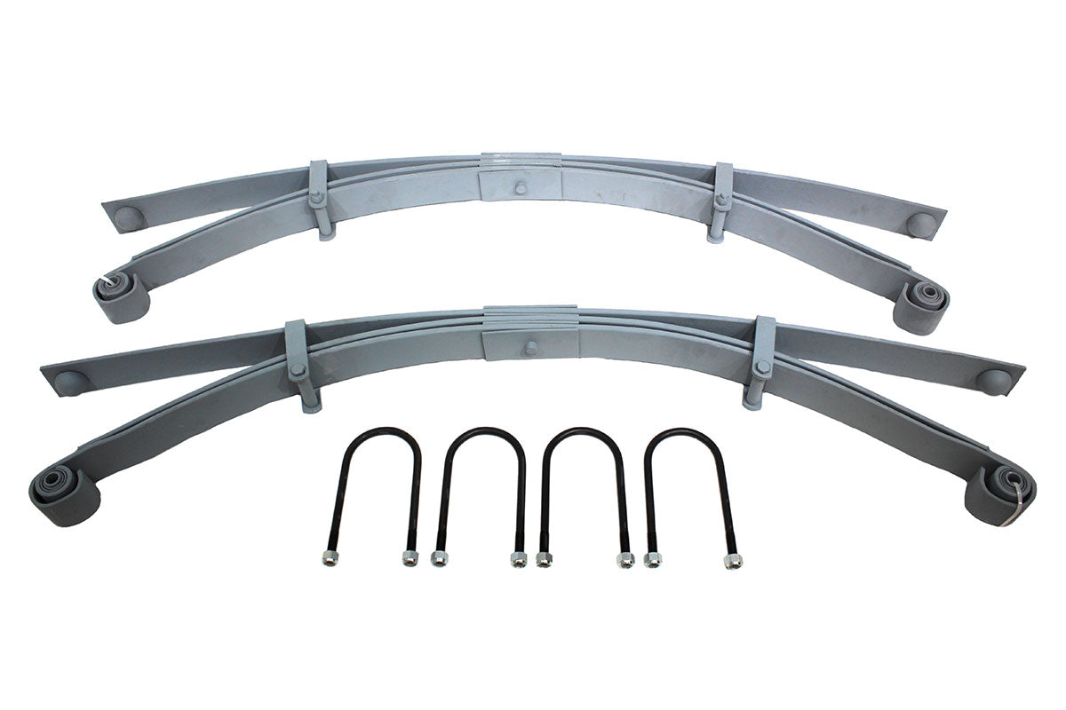 GPB002 LAND ROVER - REAR PARABOLIC SPRING SET INCLUDING U BOLTS FOR SERIES 2- 3 SWB OE