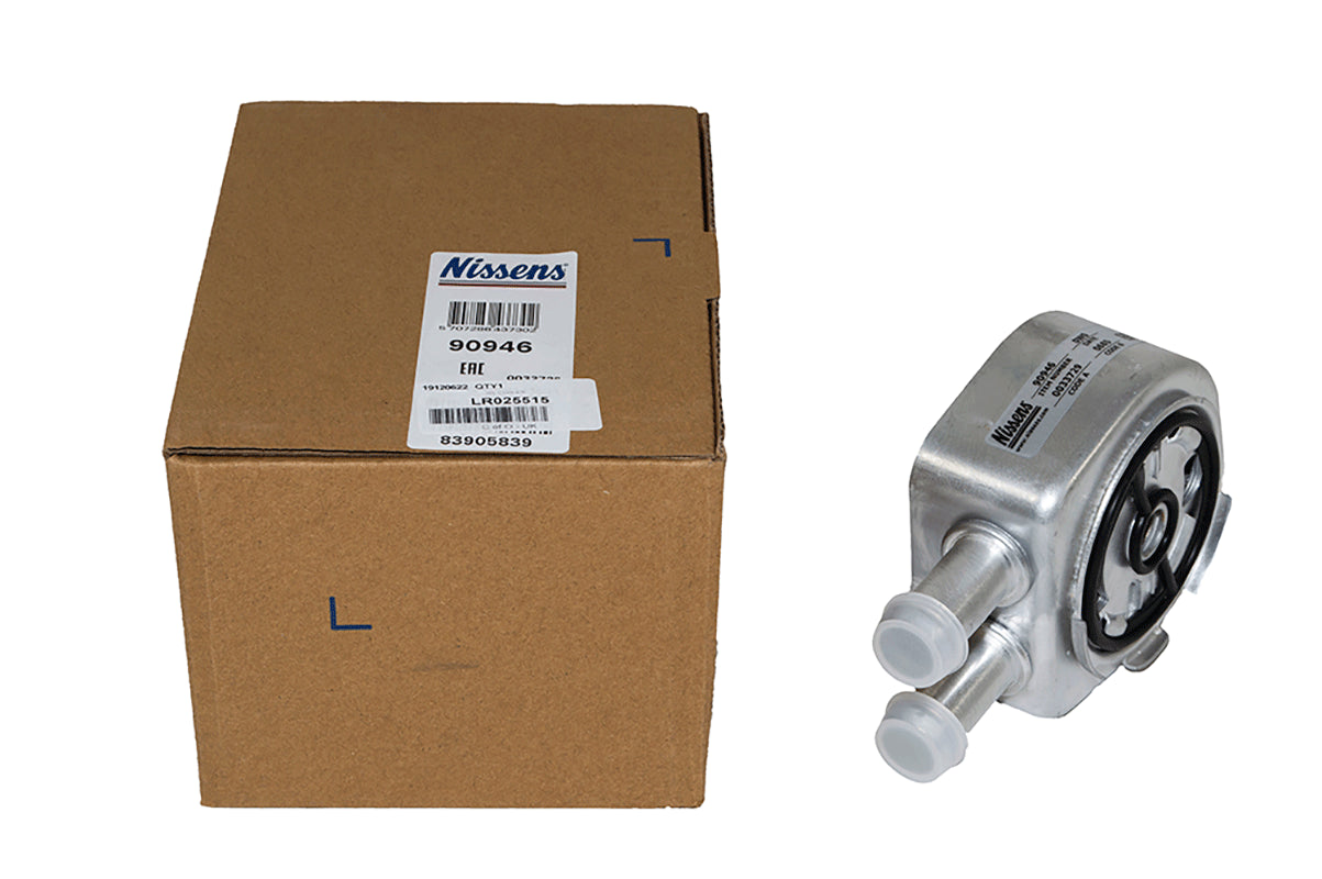LR025515G LAND ROVER - OIL COOLER - Suitable for Freelander 2, Evoque 12-18, Range Rover 2013 Onwards, Range Rover Sport 2014 Onwards & Discovery Sport 15 Onwards From NISSENS